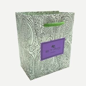 ETRO Profumi Small Paisley Print Paper Shopping Gift Bag
